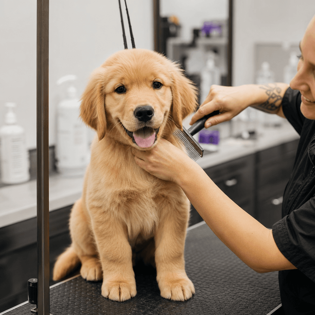 Dog grooming after — project 7